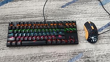 redragon k617: Продаю комплект 1.Механическая, черная клавиатура 80% F1-F12, с — 1