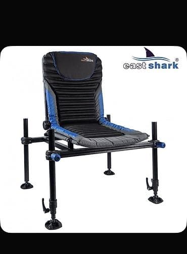 надувные кресла кровати: Походный складной стул, Новый, Другой материал, цвет - Черный — 1