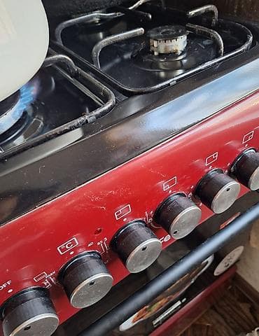 Компрессоры: Газовая плита Ferre бордовый корпус. 3 газовые конфорки 1 — 2