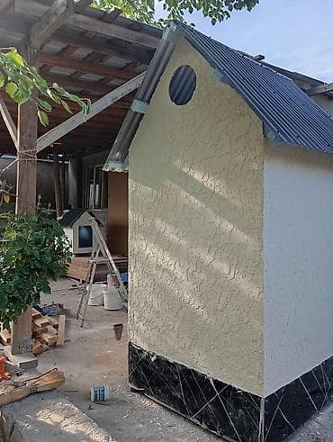 Биотуалеты для людей с инвалидностью: - Наружный туалет, - Конструкция: каркасная, с двускатной крышей. - — 6