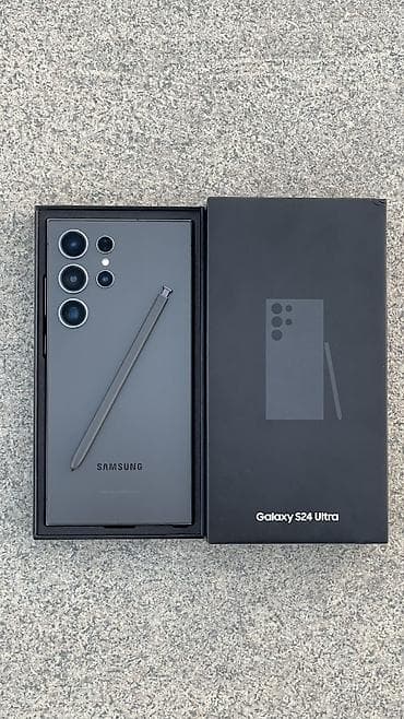 Samsung Galaxy S24 Ultra, Б/у, 512 ГБ, цвет - Серый, 1 SIM, eSIM