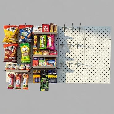 турба железа: Панель перфорированная, настенная, для магазина и склада — 5