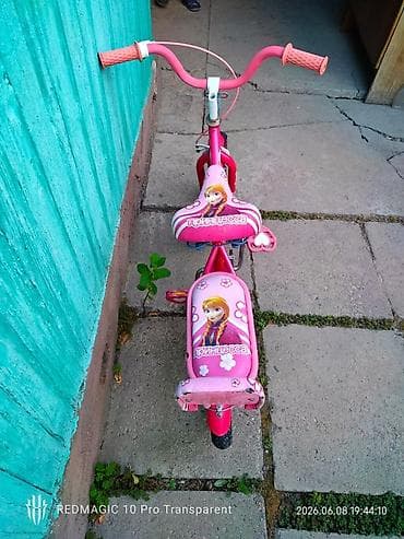 fixed gear: Детский велосипед, 2-колесный, 3 - 4 года, Для девочки, Б/у — 4