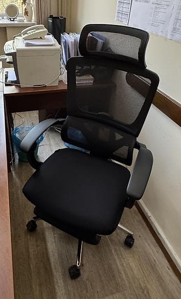 Столдор: Офис креслолор, Дөңгөлөктүү, түсү - Кара, Өзү алып кетүү — 3