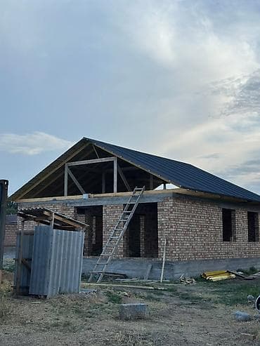 вагон жилой: Пош новастрока Одноэтажный кирпичный недостроенный дом 10.5на 10.5 — 2