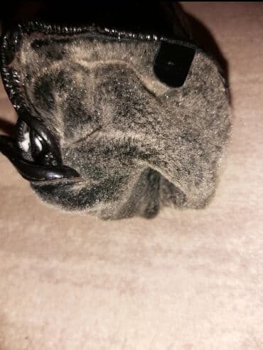 Атайын кийим: Женские перчатки натуральный лак, натуральный мех кролик, размер 7 — 4