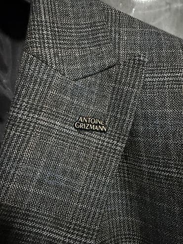 пальто цена: Мужской костюм, Новый, цвет - Серый, Бесплатная доставка — 8