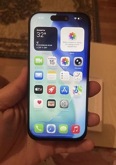 iphone 8 osh: IPhone 16 Pro, Б/у, 256 ГБ, Black Titanium, Зарядное устройство, Защитное стекло, Чехол, 90 % — 3