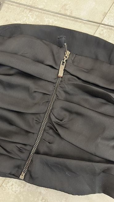 Топ, Атлас, Made in KG, Бретельки тонкие, Новый, XS, S — 3