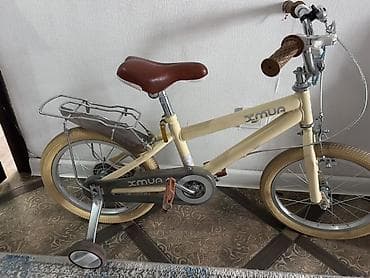 колеса на 16: Детский велосипед, 2-колесный, 4 - 6 лет, Для девочки, Б/у — 5