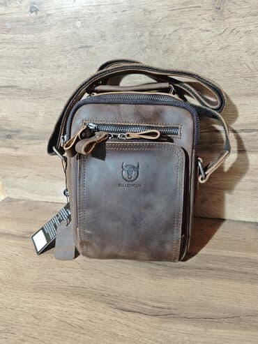 Другие комплектующие: Барсетка, Материал: Натуральная кожа, Новый — 1