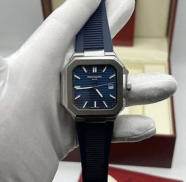 Patek Philippe — Nautilus мужские наручные часы с синим циферблатом at lalafo.kg Patek Philippe — Nautilus мужские наручные часы с синим циферблатом