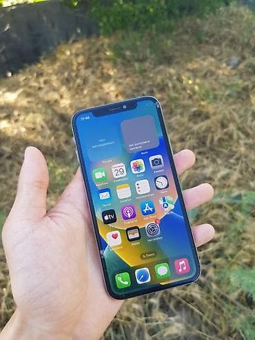 13 iphone: IPhone X, Б/у, 64 ГБ, Белый, Защитное стекло, 96 % — 10