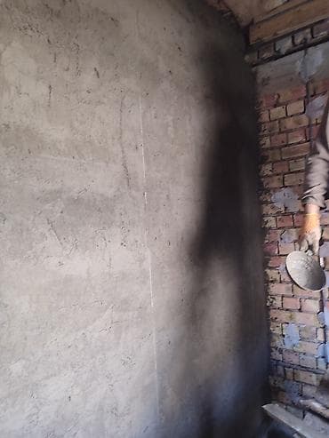 шифер и кирпич: Штукатурные работы по маякам. Механизированное и ручное выравнивание — 5