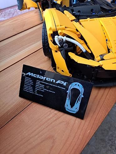 Конструктор-автомобиль McLaren P1 (жёлтый), крупномасштабная модель — 6