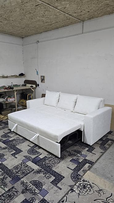 кровать двухъярусная с диваном: Прямой диван, Новый — 7