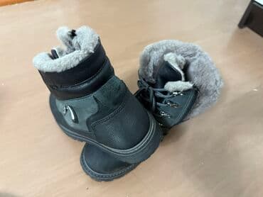 сапоги зимние женские натуральная кожа натуральный мех распродажа: Зимние ботинки унисекс серого цвета с высокой шнуровкой и меховой — 4