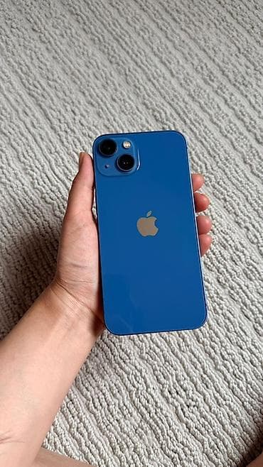aiphone x: IPhone 13, Б/у, 128 ГБ, Синий, Чехол, Коробка, 85 % — 7