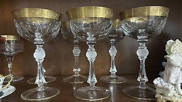 Стаканы: Набор бокалов-кубков для шампанского/коктейлей, 6 штук. - Материал — 2