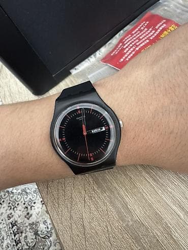 часы swatch: Швейцарские Swatch Swiss — кварцевые наручные часы с календарем дня — 5