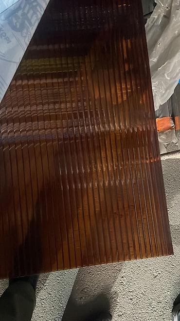 Сотовый поликарбонат, бронзовый (тонированный), лист. Характеристики at lalafo.kg Сотовый поликарбонат, бронзовый (тонированный), лист. Характеристики