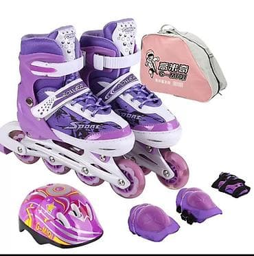 ролики: Детские роликовые коньки с защитой и сумкой - Тип: роликовые коньки — 3