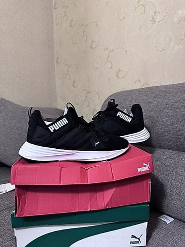 Мужские кроссовки, 44, Puma, Новый, цвет - Черный