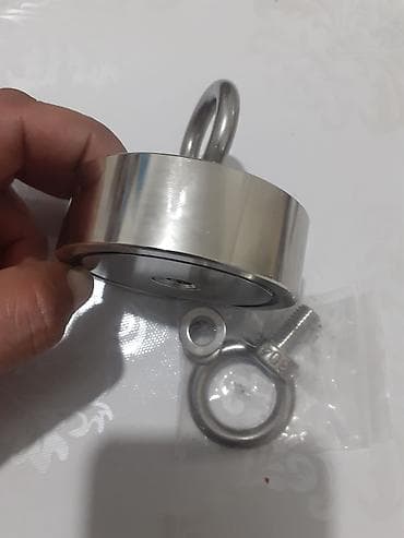 крючки для: Неодимовый ДВУСТОРОННИЙ поисковый магнит с подъёмной силой до 200кг. - — 3