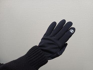 Бижутерия: Перчатки, варежки, Унисекс, Новый, цвет - Черный — 2