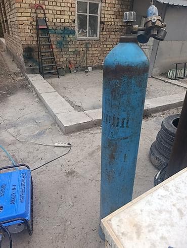 носос водиной: Промышленный газовый баллон, Наполнение: Кислород, Применение: Сварка и резка — 2