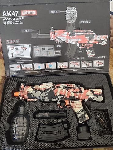 Игровой автомат-бластер «AK47» для водяных шариков (gel balls)