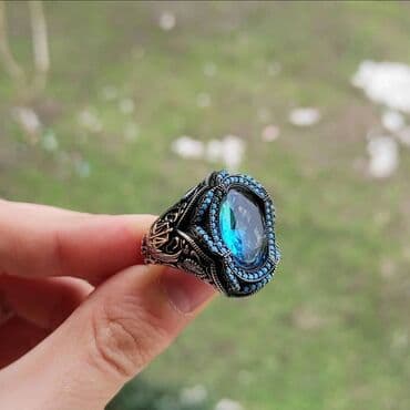 свадебные наборы ручной: Кольца перстень печатки изделия ручной работы серебро 925 пробы — 7