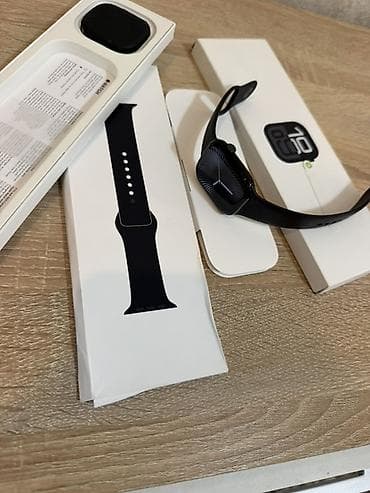 часы appl: Смарт‑часы в стиле Apple Watch, черные, с силиконовым ремешком и — 3