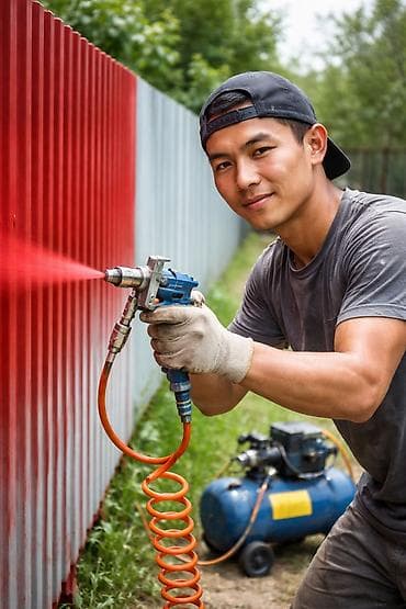 покраска забор: Покраска заборов компрессором — быстро, качественно, недорого! — 1