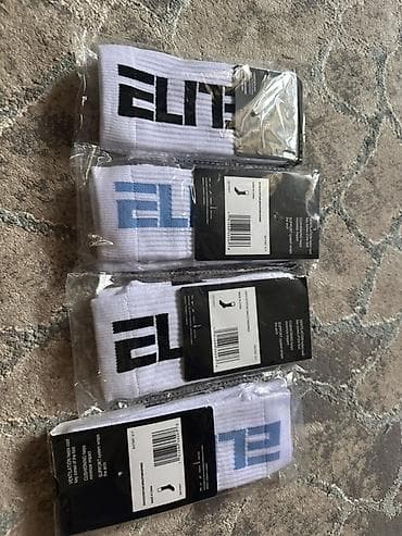 tech flice: Белые спортивные носки ELITE в индивидуальной упаковке. - Высокая — 3