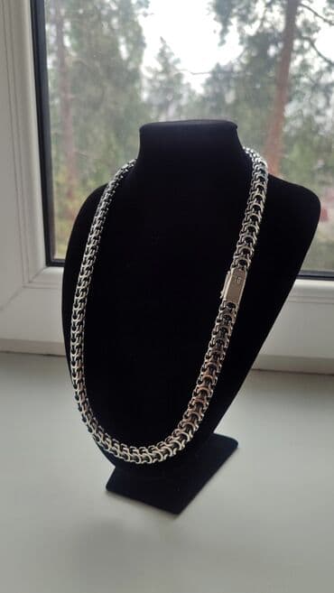 продаю золотую цепочку: Цепь "Рамзес" Серебро 925 проба Вес 138 грамм Длина 60 см Ширина 12 мм — 4