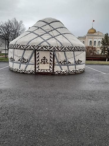 Спорт жана хобби: Боз үйлөр сатылат, Каркасы Жыгач, 65 баш, Диаметри: 8 метрден ашык — 4