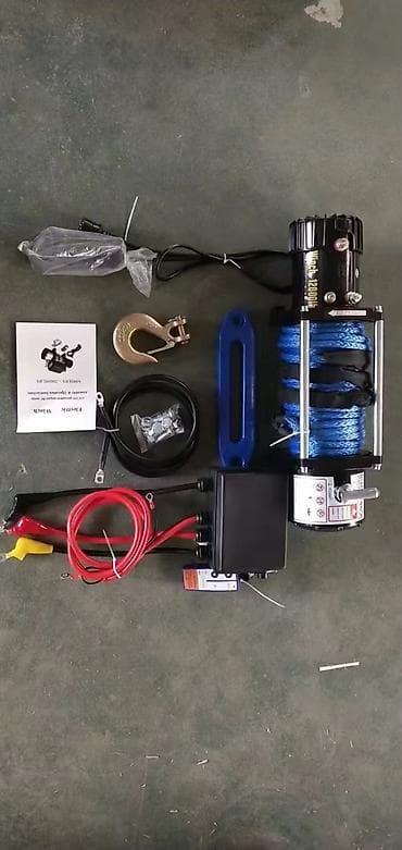 Электрическая лебедка 12V для внедорожников, квадроциклов и эвакуации