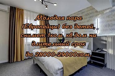сдам кв: Молодая пара, европейцы, без детей, снимет дом, полдома, 1 ком.кв в — 1