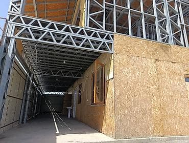 плитный дом: Модульное здание/павильон из ЛСТК на металлокаркасе Описание: - — 6