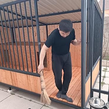 круглый манеж: Вольер для собаки - Каркас: прочная металлическая рама с — 9