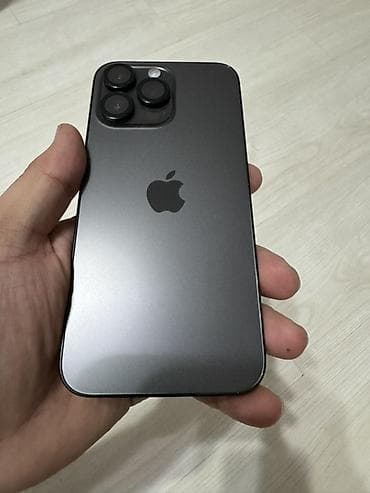 Уюлдук телефондор жана аксессуарлар: IPhone 14 Pro Max, Колдонулган, 256 ГБ, Black Titanium, Заряддоочу түзүлүш, Кабель, Каптама, 83 % — 2