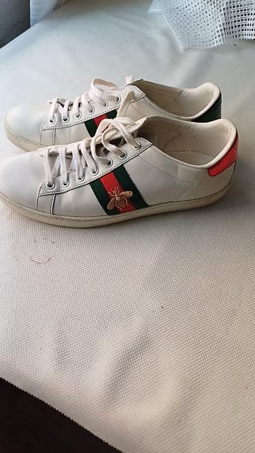 Кроссовки, 37.5, Gucci, Б/у, цвет - Белый, Платная доставка
