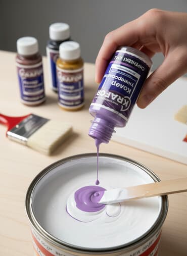 краситель пищевой: Универсальный колер KRAFOR предназначен для колеровки красок и эмалей — 1