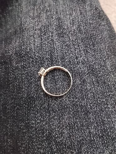 4 5мм: Кольцо с камнем-солитером золото - Классическая модель: тонкий — 2