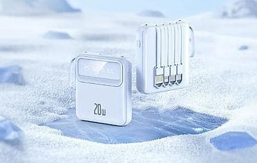 Уюлдук телефондор жана аксессуарлар: Универсальный пауэрбанк 20W с встроенными кабелями Продаются срочно по — 1