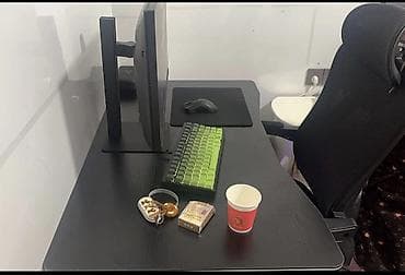 робочий стол: Игровой/офисный стол с подставкой для монитора и платформой для — 5