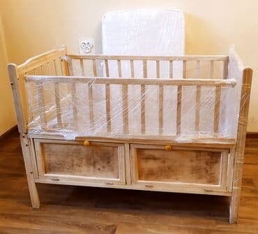 детская кровать 7 в 1: Детская односпальная кровать, Б/у, Для девочки, Для мальчика, С матрасом, Дерево, Самовывоз, Бесплатная доставка, Платная доставка — 4