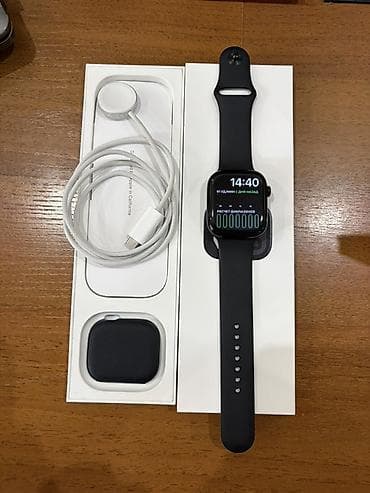 монитор срочно: Apple Watch Series 10, 46 мм, Midnight (чёрный). Состояние часов — 2