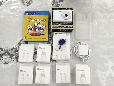 алла тоо: Продаю: • Диск игры Cuphead + DLC (PS4/5) • Два фотоаппарата • Чехол — 1
